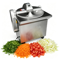 Industriële machine voor het snijden van kool, courgette, wortelen en aardappelen van roestvrij staal, elektrische groentesnijder