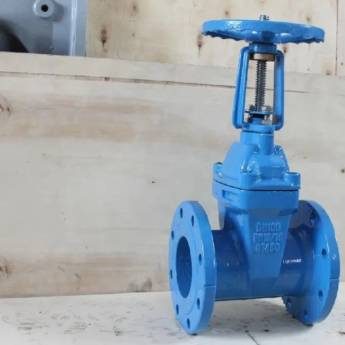 bs5163/f4/gost sewage system square head rubber resilient metal seated gate valve by handwheel pneumatic electric actuator