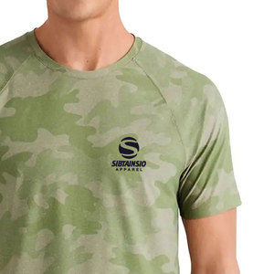 Camiseta de alta calidad para hombre, estilo casual, urbana, premium, lisa, sin estampado, OEM, con logotipo personalizado, sublimación. - Product Image 3
