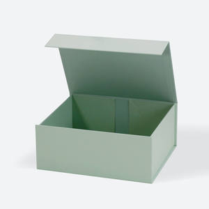 Custom A5 Deep Orange Magnetic Gift <b>Boxes</b> with <b>Removable</b> Ribbon Luxury Packaging Wholesale - Product Image 2