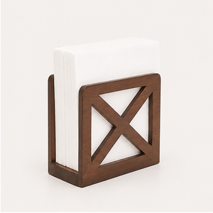 Porta Servilletas de Madera Moderno y Ecológico, Dispensador Vertical de Papel para Mesa, Uso en Cocina y Restaurante - Product Image 1