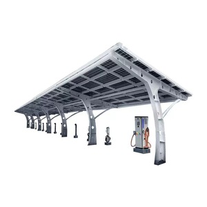 Terminal de Carga Solar para Vehículos Eléctricos con Estructura de Acero de Grado Industrial, 50 Paneles de 650W para Estacionamiento en Zona Libre - Product Image 3