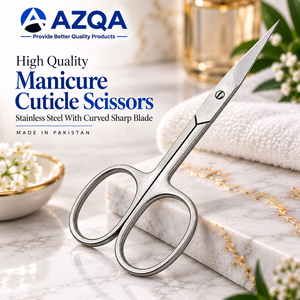 Ciseaux à cuticules et à ongles en acier inoxydable de haute qualité avec lames droites et affûtées pour une manucure de précision - Product Image 2
