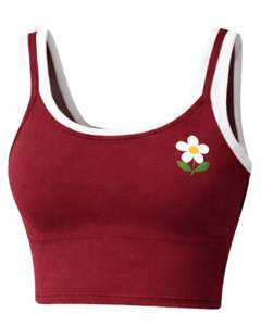 Ensemble jupe et haut court marron personnalisé pour femme – Soutien-gorge de sport sans manches et mini-jupe – Tenue décontractée deux pièces pour yoga et gym en été - Product Image 2