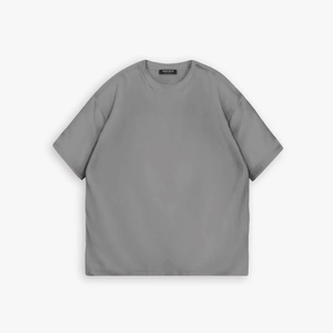 Men's Oversized Solid Cotton Canvas T-Shirt Short Sleeve O-Neck Casual Printed Quick Dry Front <b>Logo</b> Regular Length Black White - Product Image 5