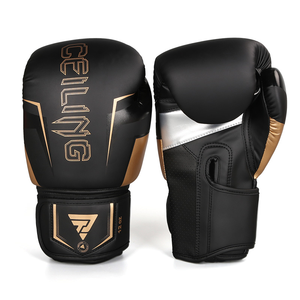 Guantes de Boxeo Profesionales Personalizados de Cuero con Cordones para Entrenamiento y Sparring, con Absorción de Humedad, Unisex - Product Image 1