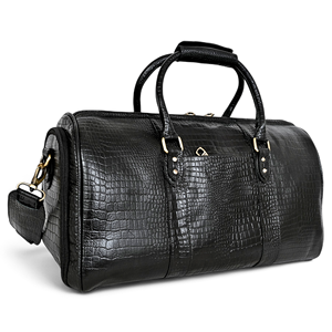 กระเป๋าเดินทางสุดสัปดาห์คุณภาพสูง รุ่น IR COLLECTION ลายหนังจระเข้ หนังแท้ นุ่ม ทนทาน กันน้ำ ซิปเป็นมิตรกับสิ่งแวดล้อม - Product Image 1