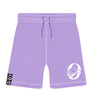 Ensemble short et maillot de rugby géométrique noir et blanc lavande, manches courtes, col rond, personnalisable, respirant, pour entraînement sportif et équipes - Product Image 5