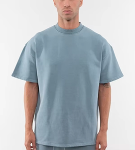T-shirts formels pour hommes tendance, séchage rapide, respirants, haute qualité, 100 % coton, tricotés à l'avant, coupe ajustée, style hip-hop, écologiques - Product Image 6
