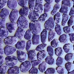 Lepidolite Naturelle Violette Taille Ovale Pierre Précieuse Certifiée GTC 30-60mm 5-15g Polie pour Fabrication de Bijoux Bague Pendentif Vente en Gros - Product Image 2