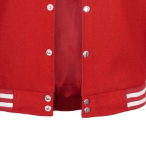 Classic Varsity Jacket, Custom Embroidery Logo Wool Body Leather Sleeves Baseball Letterman Coat School Team Uniform Custom Logo - Product Image 4