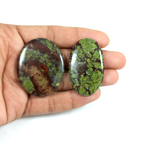 Cabujón de Jaspe Dragón Natural, Gema Suelta por Peso, Varias Formas para Joyería - Product Image 1