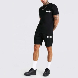 Ensemble de vêtements de sport unisexe personnalisé avec logo 2021, 100% coton, respirant, écologique, séchage rapide, taille plus, short de course gris, t-shirt d'été - Product Image 6