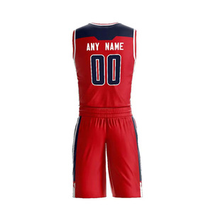 Conjunto de uniforme de baloncesto de color personalizado, 100% poliéster, nuevo diseño, ropa deportiva estampada, uniforme de baloncesto - Product Image 1