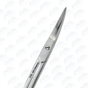 Tijeras de uñas de acero inoxidable Tijeras de manicura curvas de 3,5 "para el dedo del pie y el recorte de cutículas Tijeras de uñas de precisión afiladas - Product Image 5