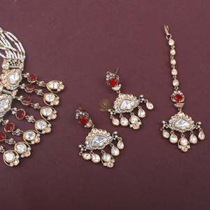 Eshita Polki Choker Set-Fine Jewelry Necklace Set - Product Image 5