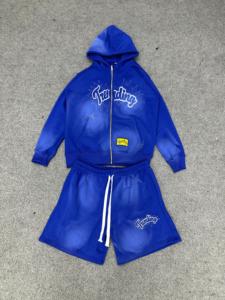 Conjunto de Sudadera y Pantalones Negros Estampados para Hombre Rexfit Custom Streetwear, Cuello Redondo, Manga Larga, Diseño de Llamas, Atuendo Urbano - Product Image 6