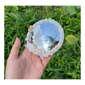 Handmade Oval Mother of Pearl Shell Folk Art Eco-Friendly Wall <b>Mirror</b> Decor From Ho Chi Minh City Vietnam - Product Image 2