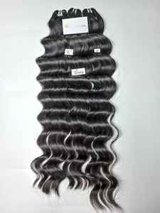 VIETGLOBAL PELO CON ONDA NATURAL TRAMA DE PELO 100 COLOR NATURAL EXTENSIONES DE CABELLO HUMANO VIETNAMÉS CRUDO - Product Image 6