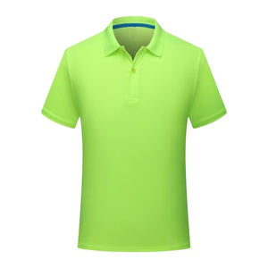 Polo de golf pour homme adulte, couleur verte, manches courtes, col boutonné, tissu confortable, polo de golf pour messieurs - Product Image 1
