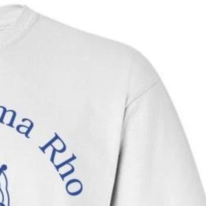 Camiseta con Gráfico del Escudo de Sigma Gamma Rho, Clásica, de Manga Corta, Cuello Redondo, Unisex, con Letras Griegas, Prenda Personalizada - Product Image 4