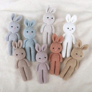 Jouet en peluche lapin en coton au crochet pour bébé, lapin kawaii fait main, du meilleur fournisseur au Vietnam - Product Image 5