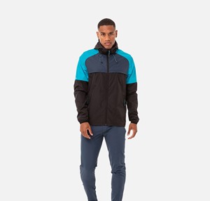 Survêtement coupe-vent pour homme, service OEM, matière nylon polyester légère, respirante, imperméable, réversible, logo personnalisé - Product Image 1