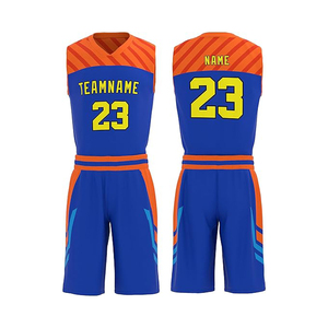 ชุดบาสเก็ตบอลสำหรับเด็กและผู้ชาย แบบสั่งทำพิเศษ เสื้อยืดตาข่ายระบายอากาศพิมพ์ลายแบบซับลิเมชั่น กางเกงขาสั้นเอวยางยืด ชุดสำหรับใส่ที่บ้าน - Product Image 1