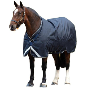 Couvertures d'hiver imperméables de haute qualité pour chevaux avec sangle, respirantes, produits équestres avec logo personnalisé - Product Image 2
