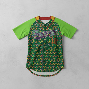 Camiseta de Béisbol/Softbol Unisex Personalizable OEM, Transpirable, de Manga Corta, con Malla y Sarga, Reversible, con Rayas Sólidas, al por Mayor - Product Image 6
