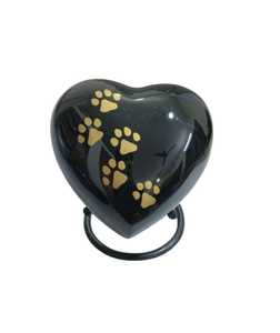 Heart <b>Keepsake</b> Eco-Friendly Durable American Style Customizable Design Pet Cremation Urn Gold Color Stand for <b>Dog</b> Cat <b>Ashes</b> - Product Image 5