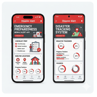Application d'alerte aux catastrophes RoyalCraft Enterprise : Alerte d'urgence, Météo, Mises à jour de sécurité, Notifications en direct, Stock