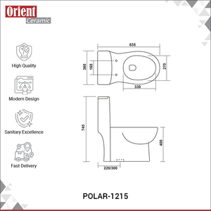 ผู้ผลิตชาวอินเดียจำหน่ายสุขภัณฑ์เซรามิกคุณภาพสูงสำหรับใช้ในบ้านและห้องน้ำ โถสุขภัณฑ์แบบตั้งพื้นชิ้นเดียวสำหรับขาย - Product Image 3