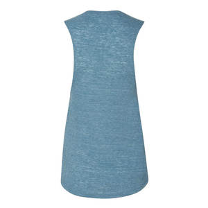 Camiseta sin mangas de alta calidad 100%, personalizada, al por mayor, para mujer, de algodón suave y spandex, con dobladillo curvo, para verano. - Product Image 6