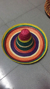 Natural Mexican Sombrero <b>Straw</b> <b>Hat</b> Wide Brim Vietnam <b>Straw</b> Material For Beach Festival Costume And Outdoor Decoration - Product Image 5