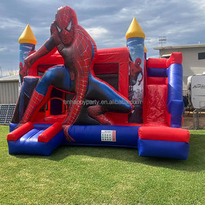 Prix usine gonflable Bouncer House gonflable Bouncer Hero Theme Combo pour la vente commerciale Spiderman Jumping Castle - Product Image 4