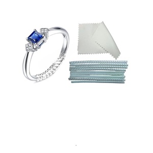 Kit de nettoyage de bijoux en acrylique avec chiffon en microfibre et bandes de brosse pour la fabrication de bagues - Product Image 3