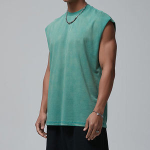 Wholesale Custom Logo Casual Cotton <b>Running</b> <b>Singlet</b> Muscle Athletic Shirts Sleeveless Breathable Eco-Friendly Fitness Wear - Product Image 2