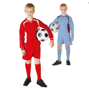 Maillots de football personnalisés Kits d'équipe complets Vente en gros Fournisseur OEM Fabricant Imprimé 100% Polyester Logo sur le devant - Product Image 3