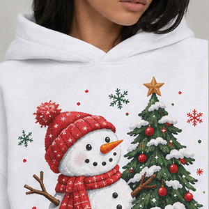 Christmas Custom Hoodie Unisex Holiday Pullover Sweatshirt Custom Xmas Graphic Hoodie Winter Casual Hoodie Wholesale Clothing - Product Image 5