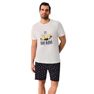 Ensemble T-shirt et short d'été deux pièces personnalisé pour homme 2025, imprimé par transfert thermique, 100 % coton, séchage rapide, respirant, grandes tailles, haute qualité - Product Image 1