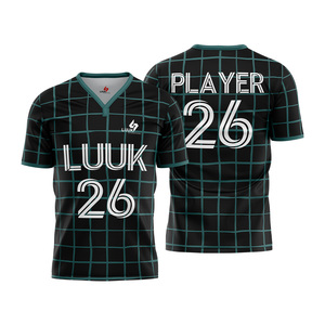 Camiseta de Fútbol Unisex Personalizada, Absorbente de Humedad, Antibacteriana, Transpirable, 100% Poliéster, Ropa de Fútbol para Equipos - Product Image 4