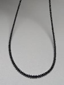 Perles en forme de diamant noir naturel antique facetté 2,5 mm-3 mm sur fils M.Y.GEMS NBD-T07 pour la fabrication de bijoux – Nouveauté très prisée - Product Image 5