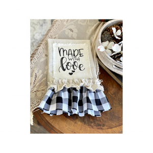 New Arrival Striped Rose White Grey Embroidered 100% Cotton 20x30 Inch 190 GSM Durable Contemporary <b>Hanging</b> Loop Kitchen <b>Towels</b> - Product Image 4