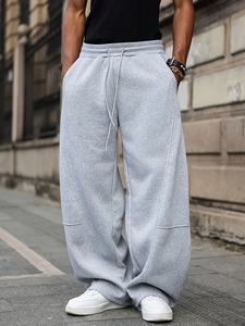 Pantalon de survêtement ample pour homme, coupe large, molleton épais, idéal pour le jogging et l'entraînement - Product Image 6