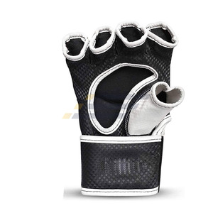 Lightweight Non <b>Slip</b> Leather Material OEM Service Premium Quality New Hand Made Men MMA Gloves - Product Image 4