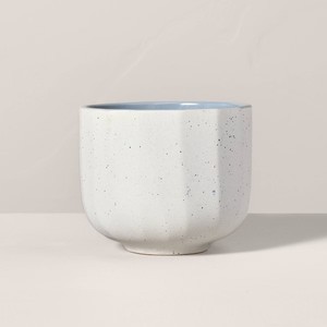 Recipiente de Cerámica Artesanal para Velas, de Una Sola Mecha, Acabado Mate Moteado, Duradero, Reutilizable, Decoración para el Hogar, Quema Limpia, Estilo Moderno - Product Image 2