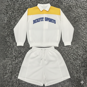 ชุดเสื้อแจ็คเก็ตและกางเกงขาสั้นไนลอน Rexfit Sports 2026 รุ่นสั่งทำพิเศษสำหรับผู้ชาย คุณภาพสูง น้ำหนักเบา ระบายอากาศได้ดี - Product Image 1