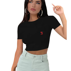 Crop top femme tendance, esthétique chic moderne, matière respirante et flexible, sans odeur, confortable à porter toute la journée. - Product Image 5