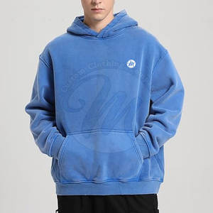 Custom Made 100% Cotton Made <b>Hoodie</b> High Quality Streetwear Acid Wash Hoodies Winter Clothing Acid Wash Hoodies - Product Image 3